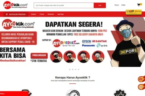 Masker Kain Bermotif Komik Lightman Di Ayooklik Com