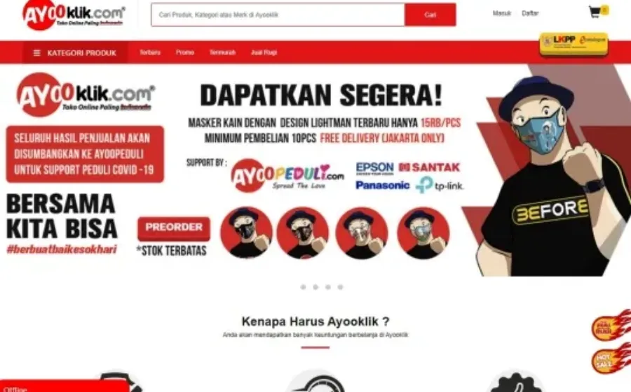 Masker Kain Bermotif Komik Lightman Di Ayooklik Com