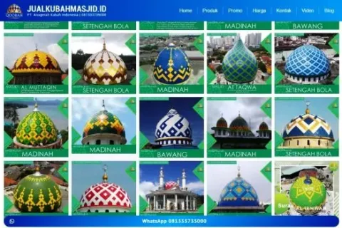 Mengenal Fungsi Dan Jenis Bahan Kubah Masjid Yang Lazim Digunakan Di Indonesia