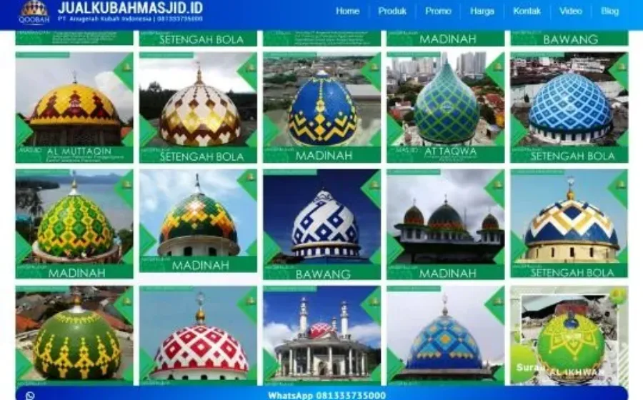 Mengenal Fungsi Dan Jenis Bahan Kubah Masjid Yang Lazim Digunakan Di Indonesia