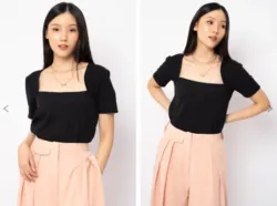 Minimalist Blouse Black Mihr