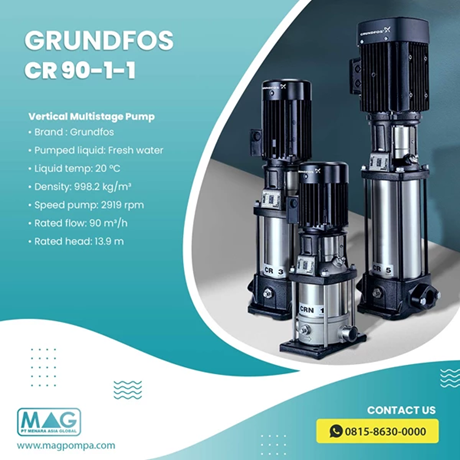 Vertical Multistage Grundfos CR 90-1-1 Pompa Booster