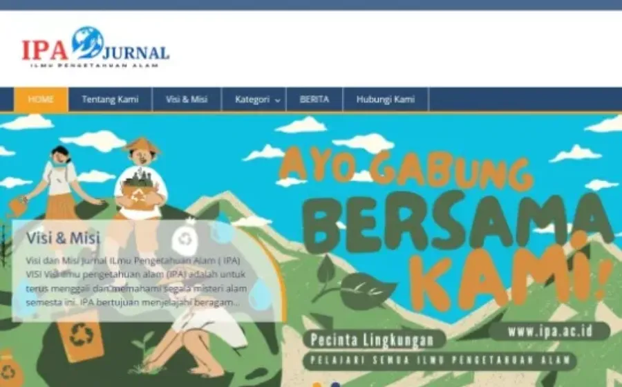 Mengenal Jurnal Ilmu Pengetahuan Alam (IPA), Pintu Menuju Pengetahuan Alam Semesta Yang Mendalam