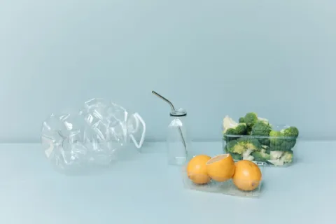 Kotak makan stainless steel dan botol minum ulang dipakai untuk ide gaya hidup ramah lingkungan